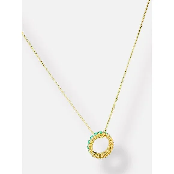 [SOLD] - NWT Swarovski "Exalta" Necklace With Green Crystal Pendant - Authentic - Picture 9 of 11